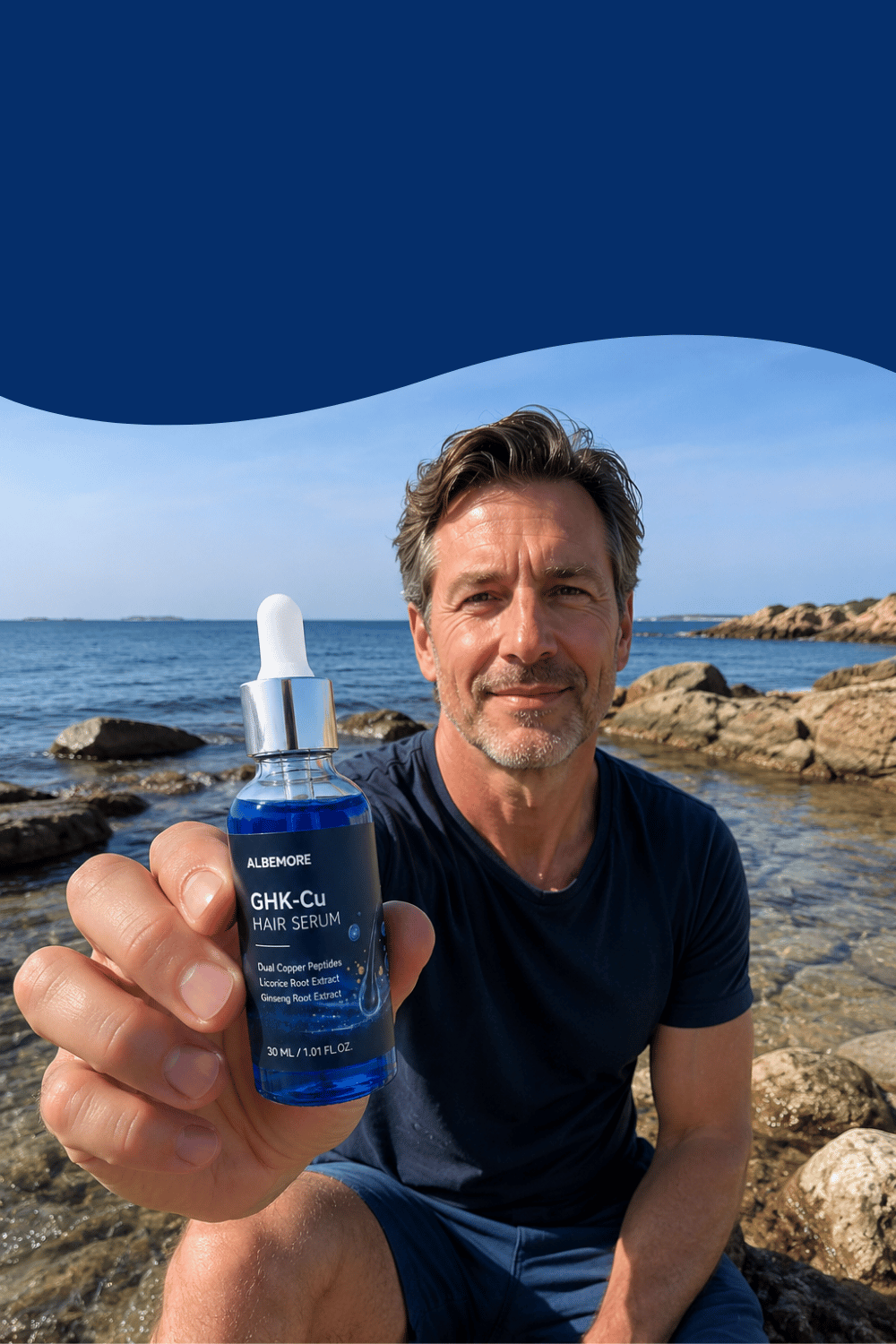 Albemore GHK-Cu serum för hår och hårbotten